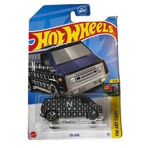 Hot Wheels '70s Van Art Cars Graffiti Deco 2/10 Diecast Car 1:64